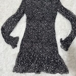 LoveShackFancy ruched mini dress